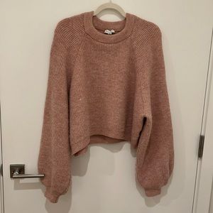 Topshop Pink Knit Pullover Sweater UK M